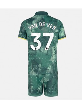 Tottenham Hotspur Micky van de Ven #37 Ausweichtrikot für Kinder 2024-25 Kurzarm (+ Kurze Hosen)